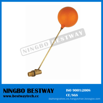 Válvula de bola flotante de cobre amarillo forjado con la bola plástica (BW-F02)